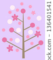 Illustration of a pink blossom tree Illustration of a pink blossom tree 136401541