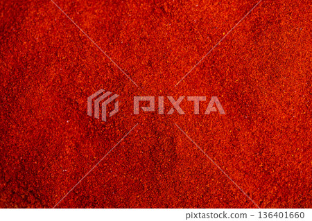 Artisan paprika product shot conveying handcrafted mill quality, jar and labelready texture ideal for commercial food packaging, pantry branding, and online listings 136401660
