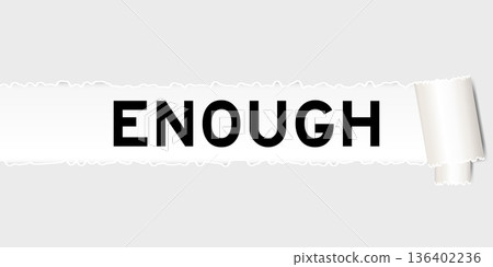 Ripped gray paper background that have word enough under torn part Ripped gray paper background that have word enough under torn part 136402236