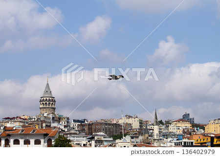 view of istanbul and galata tower view of istanbul and galata tower 136402979