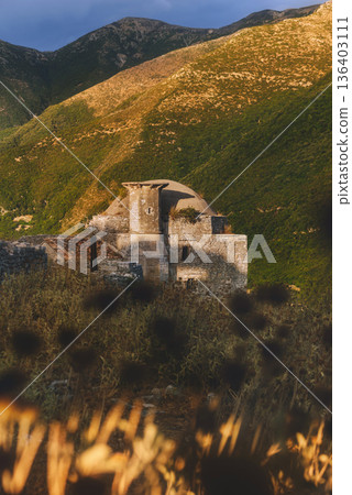 Ruins of Hajji Bendo Mosque in Borsh Castle Ruins of Hajji Bendo Mosque in Borsh Castle 136403111