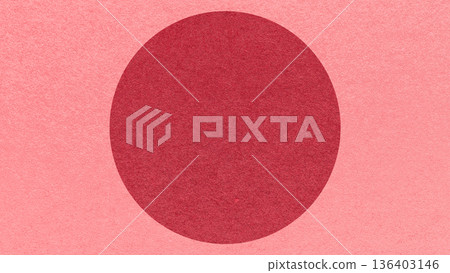 Pink paper texture background with red circle and copy space for banner, presentation, template 136403146