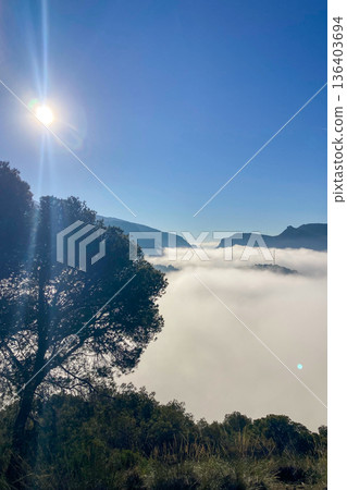 Guadalhorce reservoirs are group of six reservoirs in Andalusia, Spain 136403694