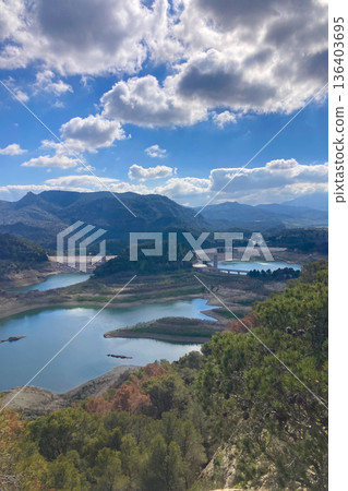 Guadalhorce reservoirs are group of six reservoirs in Andalusia, Spain Guadalhorce reservoirs are group of six reservoirs in Andalusia, Spain 136403695