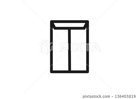 Business envelope line icon Business envelope line icon 136403819