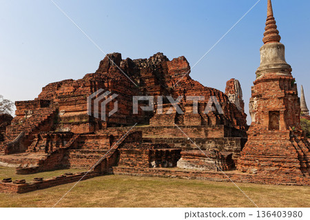 Thailand Ayutthaya Wat Mahathat Thailand Ayutthaya Wat Mahathat 136403980