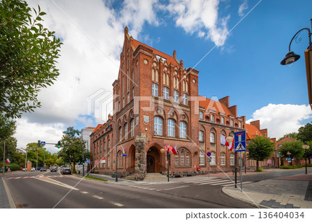 Neogothic post-office in Kwidzyn, Poland Neogothic post-office in Kwidzyn, Poland 136404034