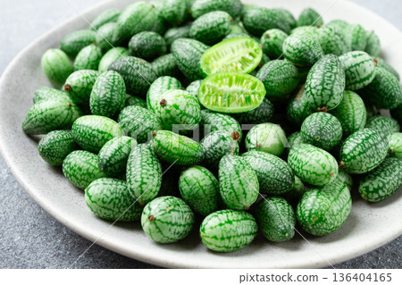 African cucumber, Mexican cucumber, mouse melon, Melothria, 136404165