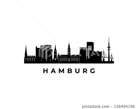 Vector Hamburg skyline. Vector Hamburg skyline. 136404198