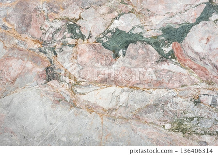 Beautiful patterns of natural stone revealing vibrant colors and textures in modern design 136406314