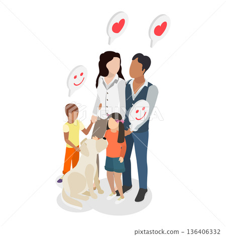 3D Isometric Flat Vector Illustration of Happy Family Moments, Portraying Love, Joy, And Togetherness In Human Relationships Concept.. Item 4 3D Isometric Flat Vector Illustration of Happy Family Moments, Portraying Love, Joy, And Togetherness In Human Relationships Concept.. Item 4 136406332