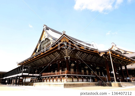 Kyoto Prefecture, Higashi Honganji Temple, Amida Hall (Important Cultural Property), Tokoha-cho, Shimogyo Ward, Kyoto City, February 2022 136407212