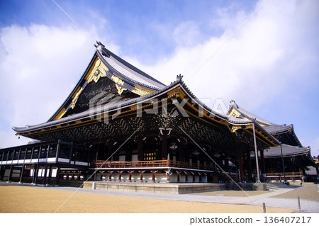 京都府,東本願寺,阿彌陀堂(重要文化財產),京都市下京區常葉町,2022年2月 京都府,東本願寺,阿彌陀堂(重要文化財產),京都市下京區常葉町,2022年2月 136407217