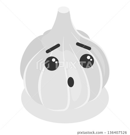 3D Isometric Flat Illustration of Vegetables. Item 2 3D Isometric Flat Illustration of Vegetables. Item 2 136407526