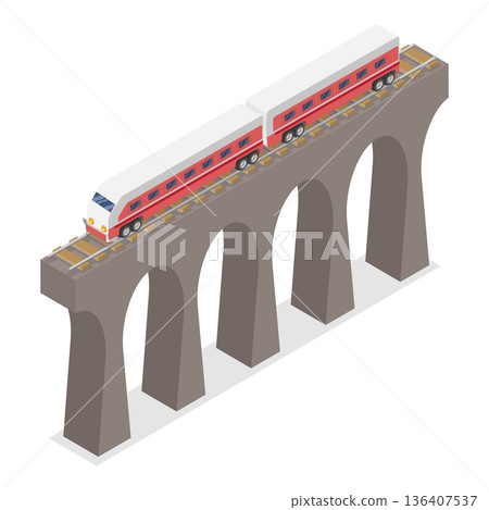 3D Isometric Flat Illustration of Switzerland. Item 5 3D Isometric Flat Illustration of Switzerland. Item 5 136407537