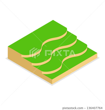 3D Isometric Flat Illustration of Gardening and Farming Approaches. Item 3 3D Isometric Flat Illustration of Gardening and Farming Approaches. Item 3 136407764