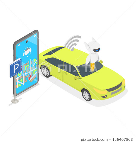 3D Isometric Flat Illustration of Artificial Intelligence Tech. Item 1 3D Isometric Flat Illustration of Artificial Intelligence Tech. Item 1 136407868