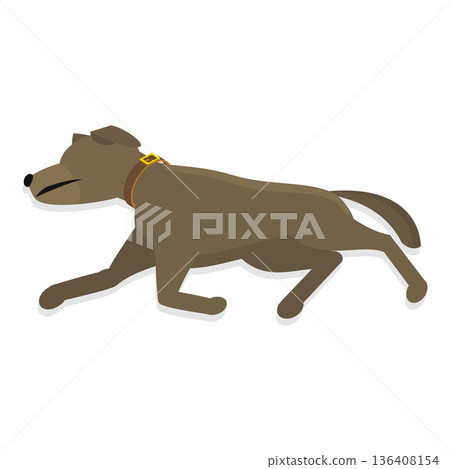 3D Isometric Flat  Illustration of Sleeping Pets. Item 5 136408154