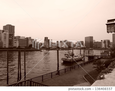 築田島的市中心氛圍與這座都會景觀中的現代建築交相輝映。 136408337