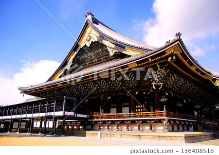Kyoto Prefecture, Higashi Honganji Temple, Amida Hall (Important Cultural Property), Tokoha-cho, Shimogyo Ward, Kyoto City, February 2022 136408516