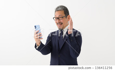 Male business smartphone 136411256