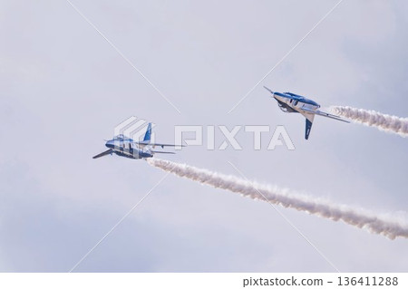 Blue Impulse at Matsushima Air Base of the Japan Air Self-Defense Force, Higashimatsushima City, Miyagi Prefecture 136411288