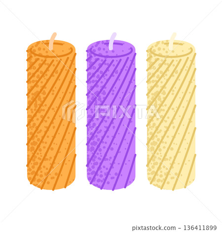Spring Twisted Candle Set Collection 136411899