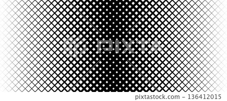 Thick to thin net pattern gradient. Fading grid gradation texture background. Black repeated mesh backdrop for overlay, print, cover, banner, poster. Vanishing overlapping lattice wallpaper. Vector Thick to thin net pattern gradient. Fading grid gradation texture background. Black repeated mesh backdrop for overlay, print, cover, banner, poster. Vanishing overlapping lattice wallpaper. Vector 136412015
