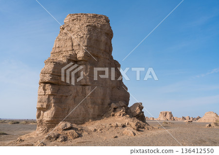 Dunhuang Yardang National Geological Park Tower Yardang Dunhuang Yardang National Geological Park Tower Yardang 136412550