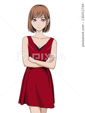 穿裙子的女人 136412784