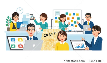 透過團隊協作提高生產力的辦公室環境 136414013