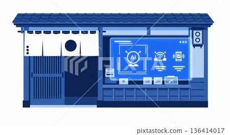 融合智慧科技的傳統日式商店 136414017