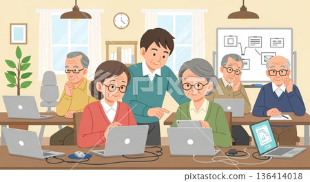 老年人學習數位技能的樂趣 136414018