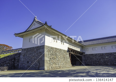 山形縣山形市山形城、二之丸東大手門、櫓門 136414147