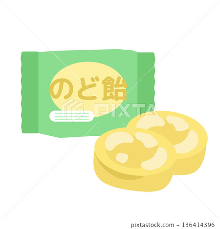 喉糖插圖 喉糖插圖 136414396