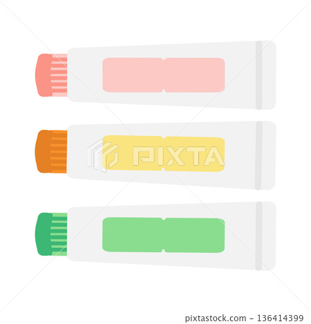 Illustration set of ointment (no text) Illustration set of ointment (no text) 136414399