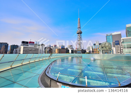 從 Oasis 21 看到的愛知縣名古屋市景電視塔 136414516