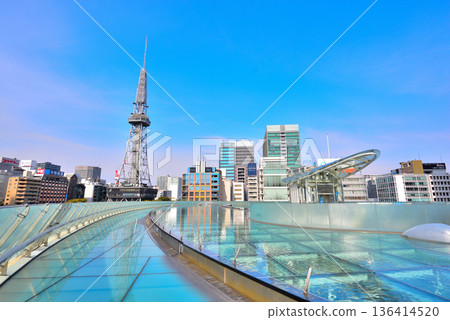 從 Oasis 21 看到的愛知縣名古屋市景電視塔 136414520