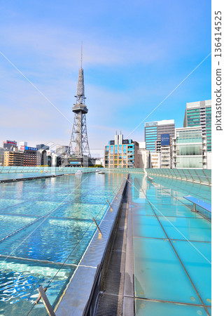 Aichi Prefecture Nagoya Cityscape TV Tower seen from Oasis 21 Aichi Prefecture Nagoya Cityscape TV Tower seen from Oasis 21 136414525
