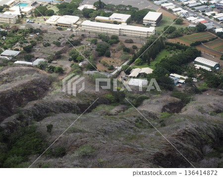 A beautiful view from Koko Head Trail, a popular activity in Hawaii A beautiful view from Koko Head Trail, a popular activity in Hawaii 136414872
