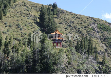 在中國絲路旅行：烏魯木齊天山天池風光 136414999