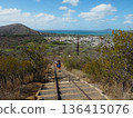 A beautiful view from Koko Head Trail, a popular activity in Hawaii 136415076