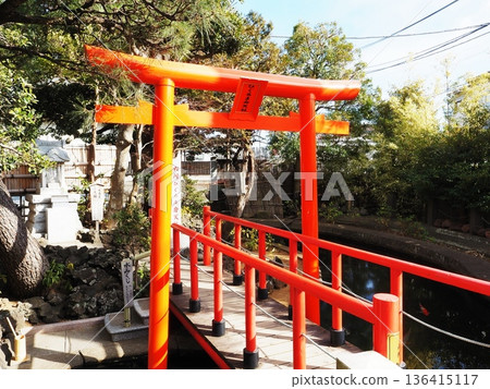 Kanagawa Prefecture Rokusho Higuruma Benten Shrine January Kanagawa Prefecture Rokusho Higuruma Benten Shrine January 136415117