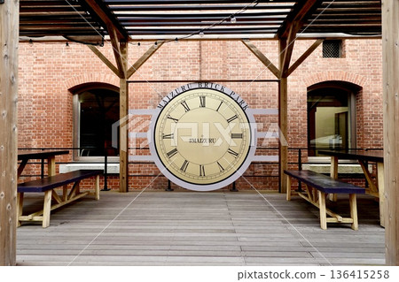 Maizuru Red Brick Park: A commemorative photo spot with a clock face without hands, Maizuru City, Kyoto Prefecture Maizuru Red Brick Park: A commemorative photo spot with a clock face without hands, Maizuru City, Kyoto Prefecture 136415258