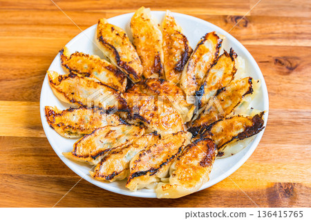 Crispy fried dumplings Crispy fried dumplings 136415765