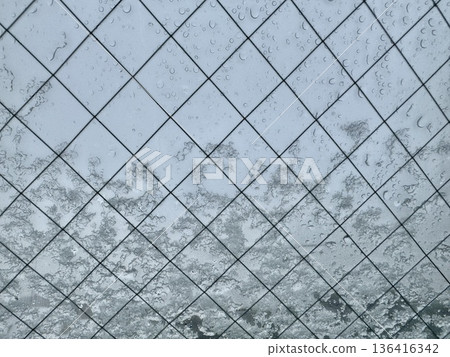 庫存照片: 水滴的圖像在窗戶的 136416342