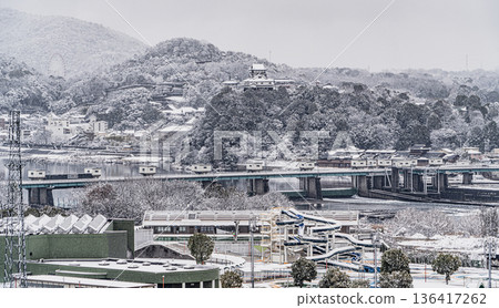 Snowy scenery seen from Mt. Igi Snowy scenery seen from Mt. Igi 136417262