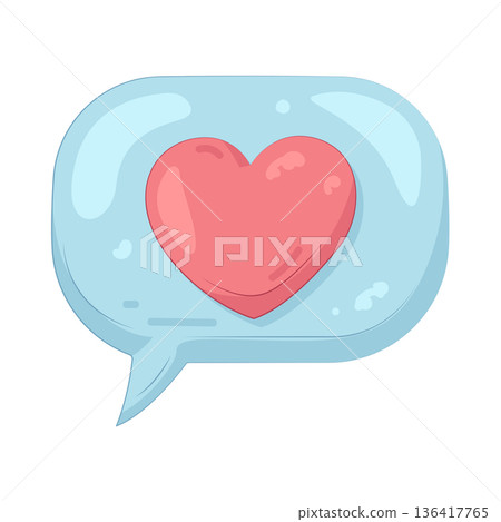 Illustration of love chat Illustration of love chat 136417765