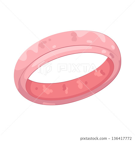 Illustration of pink ring Illustration of pink ring 136417772