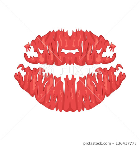 Illustration of kiss  136417775